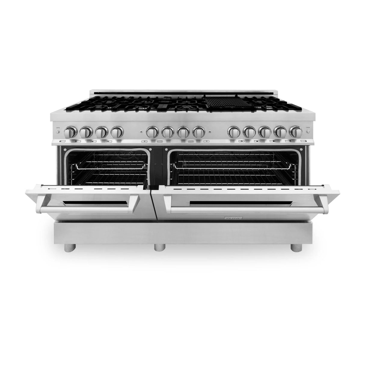 ZLINE 60" 7.4 cu. ft. Dual Fuel Range with Gas Stove and Electric Oven in Stainless Steel