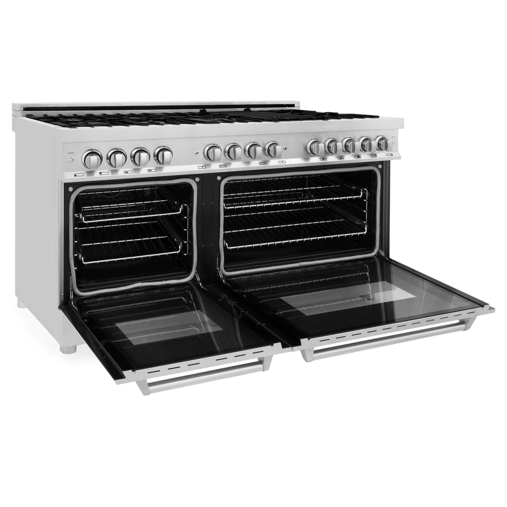 ZLINE 60" 7.4 cu. ft. Dual Fuel Range with Gas Stove and Electric Oven in Stainless Steel