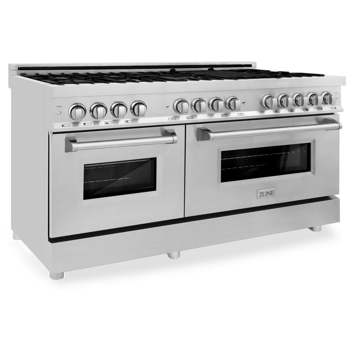 ZLINE 60" 7.4 cu. ft. Dual Fuel Range with Gas Stove and Electric Oven in Stainless Steel