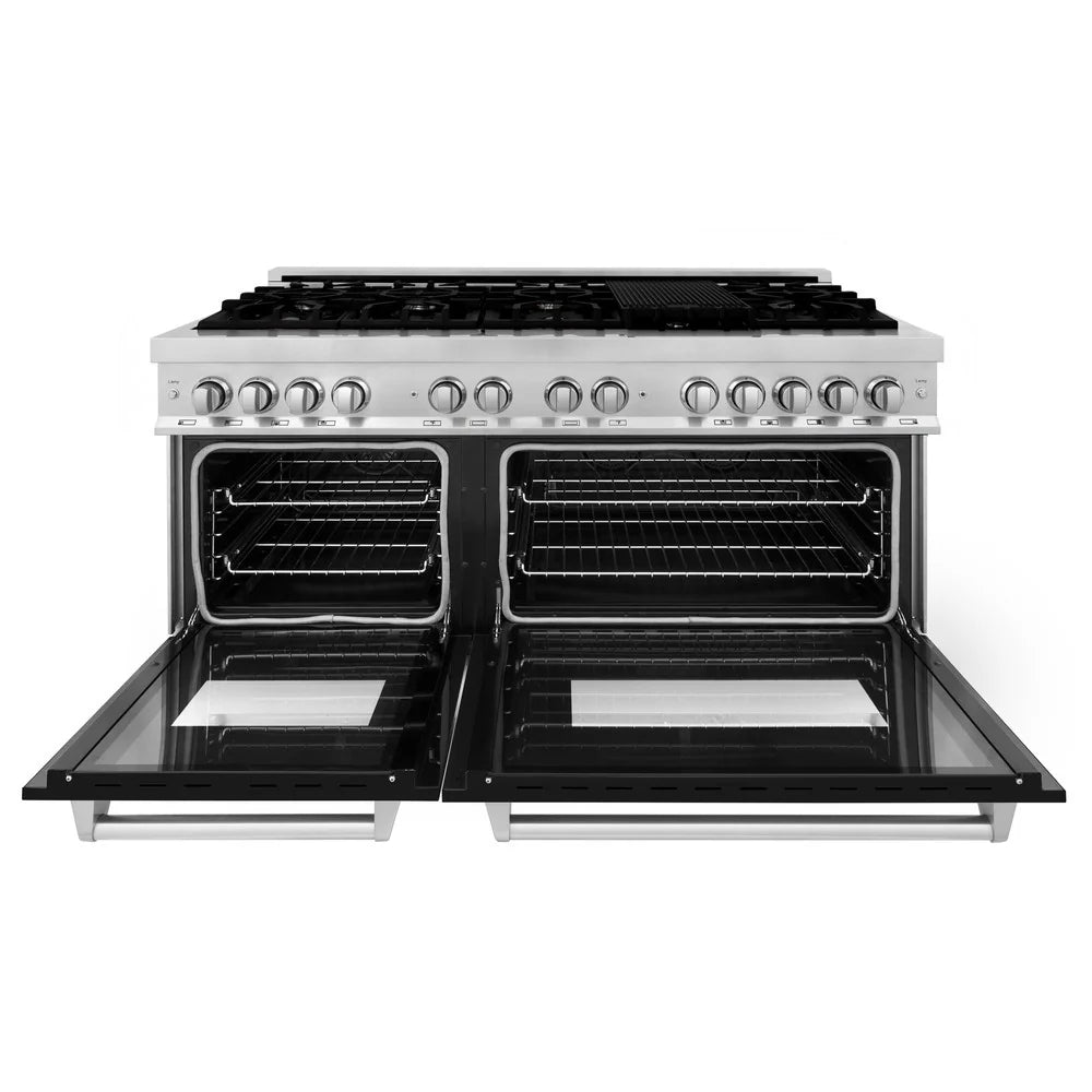 ZLINE 60" 7.4 cu. ft. Dual Fuel Range with Gas Stove and Electric Oven in Stainless Steel