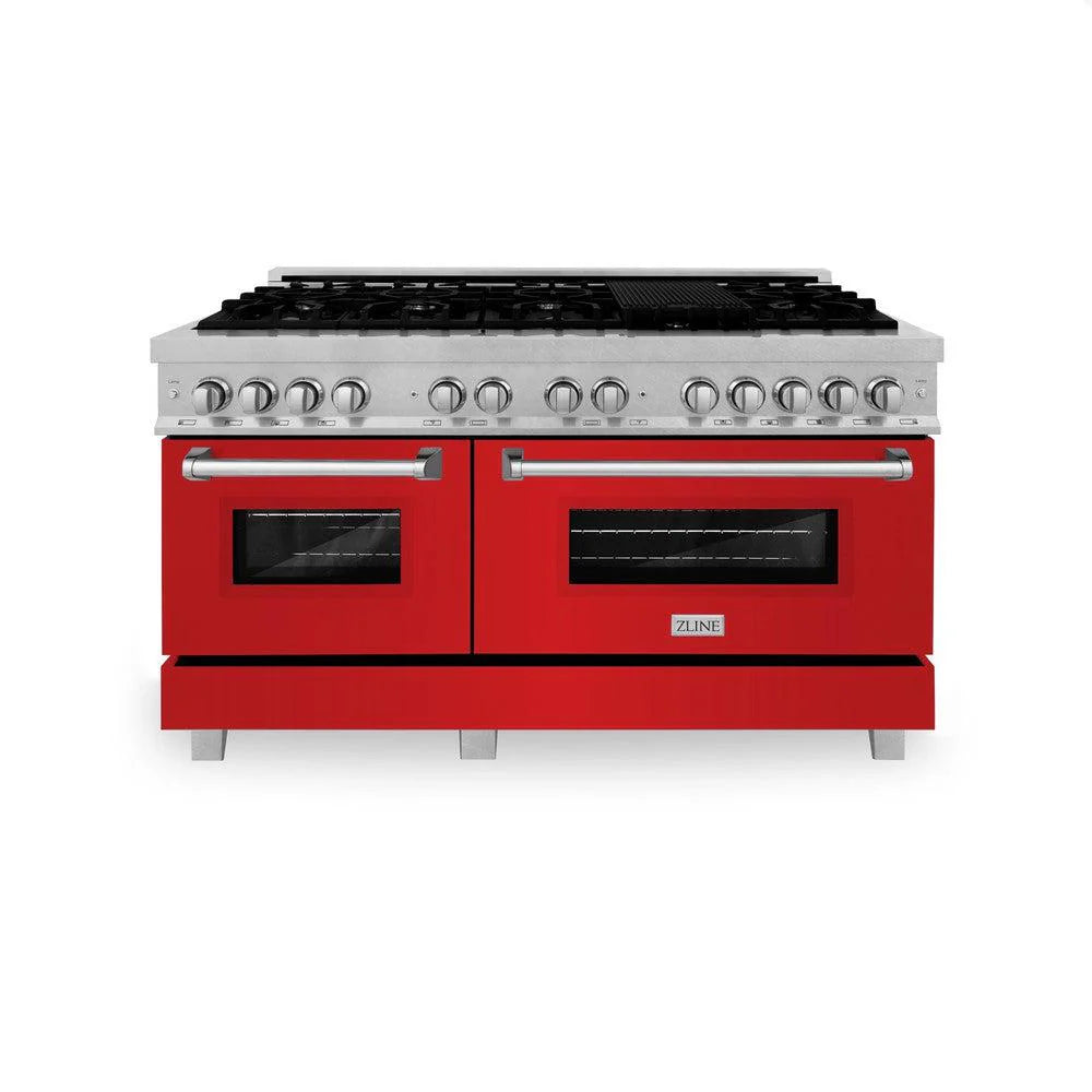 ZLINE 60" 7.4 cu. ft. Dual Fuel Range with Gas Stove and Electric Oven in Stainless Steel