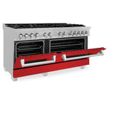 ZLINE 60" 7.4 cu. ft. Dual Fuel Range with Gas Stove and Electric Oven in Stainless Steel