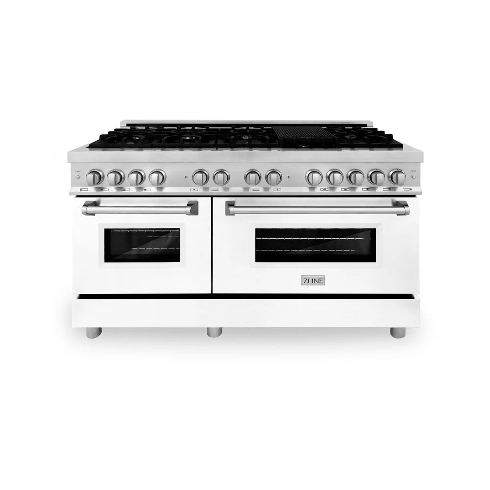 ZLINE 60" 7.4 cu. ft. Dual Fuel Range with Gas Stove and Electric Oven in Stainless Steel