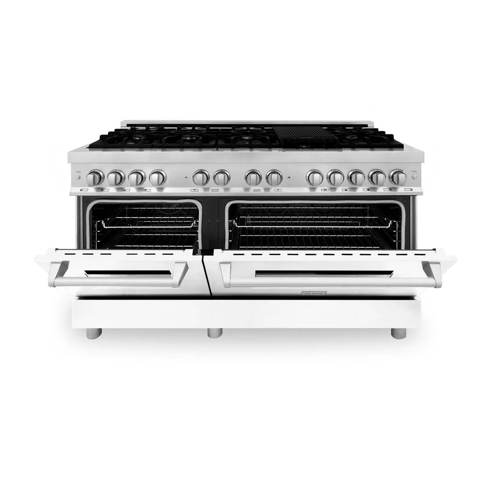 ZLINE 60" 7.4 cu. ft. Dual Fuel Range with Gas Stove and Electric Oven in Stainless Steel