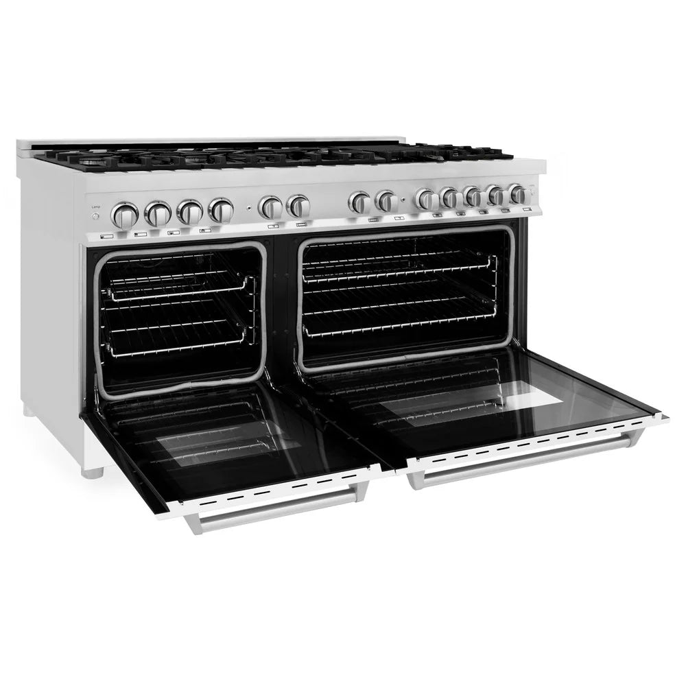 ZLINE 60" 7.4 cu. ft. Dual Fuel Range with Gas Stove and Electric Oven in Stainless Steel