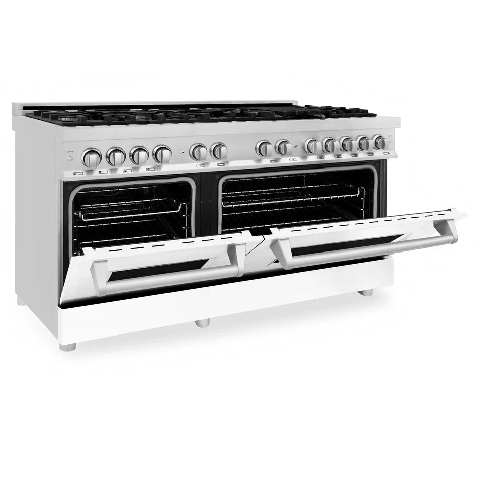 ZLINE 60" 7.4 cu. ft. Dual Fuel Range with Gas Stove and Electric Oven in Stainless Steel