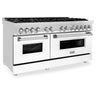 ZLINE 60" 7.4 cu. ft. Dual Fuel Range with Gas Stove and Electric Oven in Stainless Steel