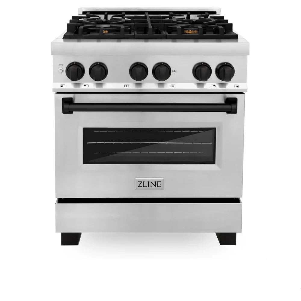 ZLINE Autograph Edition 30" Dual Fuel Range (RAZ-30-MB)