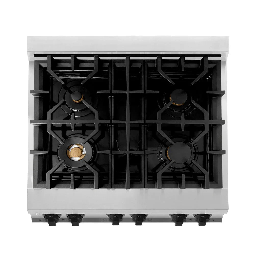 ZLINE Autograph Edition 30" Dual Fuel Range (RAZ-30-MB)