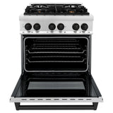 ZLINE Autograph Edition 30" 4.0 cu. ft. Dual Fuel Range with Gas Stove and Electric Oven in Stainless Steel