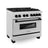 ZLINE Autograph Edition 36" 4.6 cu. ft. Dual Fuel Range with Gas Stove and Electric Oven in DuraSnow Stainless Steel