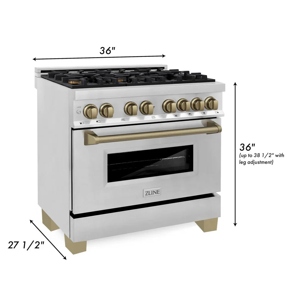 ZLINE Autograph Edition 36" Dual Fuel Range (RAZ-36-CB)