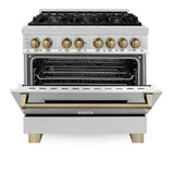 ZLINE Autograph Edition 36" 4.6 cu. ft. Dual Fuel Range with Gas Stove and Electric Oven in Stainless Steel