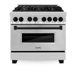 ZLINE Autograph Edition 36" 4.6 cu. ft. Dual Fuel Range with Gas Stove and Electric Oven in Stainless Steel