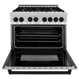 ZLINE Autograph Edition 36" 4.6 cu. ft. Dual Fuel Range with Gas Stove and Electric Oven in Stainless Steel