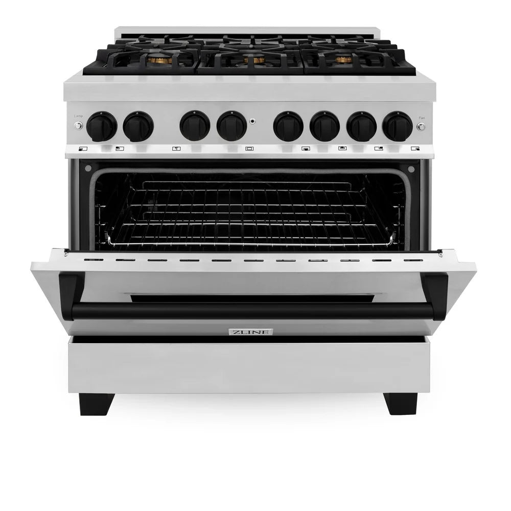 ZLINE Autograph Edition 36" 4.6 cu. ft. Dual Fuel Range with Gas Stove and Electric Oven in Stainless Steel