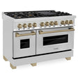 ZLINE Autograph Edition 48" 6.0 cu. ft. Dual Fuel Range with Gas Stove and Electric Oven in Stainless Steel