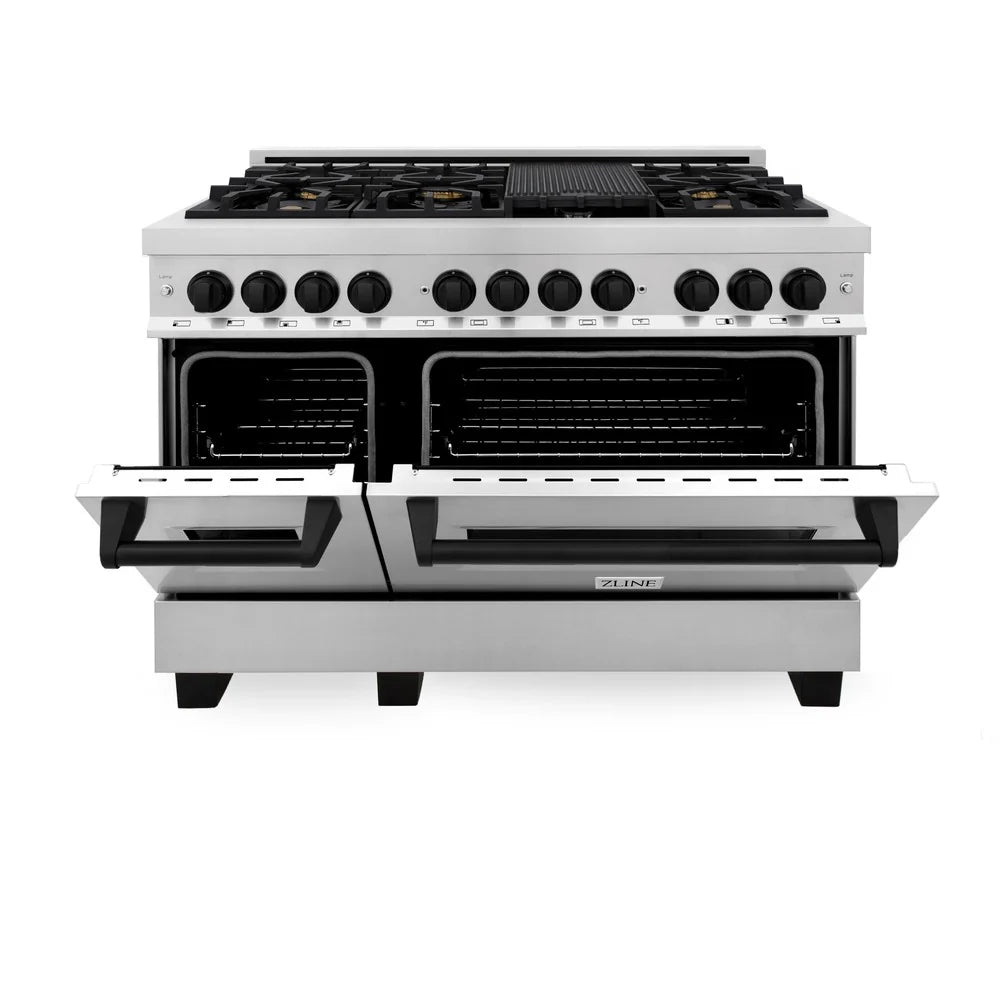 ZLINE Autograph Edition 48" 6.0 cu. ft. Dual Fuel Range with Gas Stove and Electric Oven in Stainless Steel