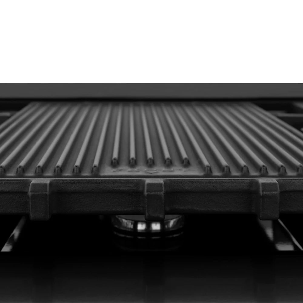 ZLINE Autograph Edition 48" Porcelain Rangetop with 7 Gas Burners in Black Stainless Steel