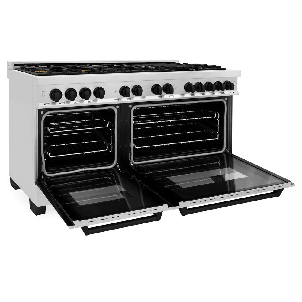 ZLINE Autograph Edition 60" 7.4 cu. ft. Dual Fuel Range with Gas Stove and Electric Oven in Stainless Steel