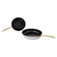 ZLINE 10 Piece Non-Toxic Stainless Steel and Nonstick Ceramic Cookware Set with Bronze Trim