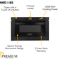ZLINE Appliance Package - 48" Gas Range, Range Hood, 36" Refrigerator with Ice Maker, 24" Microwave Drawer and Dishwasher in Black Stainless Steel