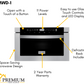 ZLINE Appliance Package - 48 in. Dual Fuel Range, Range Hood, Microwave Drawer, 3 Rack Dishwasher, Refrigerator, 5KPR-RARH48-MWDWV