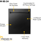 ZLINE Appliance Package - 36 in. Dual Fuel Range, Range Hood, Microwave, Dishwasher in Black Stainless Steel, 4KP-RABRBRH36-MWDW