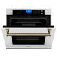 ZLINE Bronze Package - 36" Rangetop, 36" Range Hood, Dishwasher, Refrigerator, Microwave Drawer, Wall Oven
