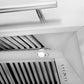 ZLINE 30" Satin Stainless Steel Wall Mount Range Hood with Stainless Steel Handle, 8654SNX-30