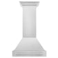 ZLINE 30" Satin Stainless Steel Wall Mount Range Hood with Stainless Steel Handle, 8654SNX-30