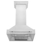 ZLINE 30" Satin Stainless Steel Wall Mount Range Hood with Stainless Steel Handle, 8654SNX-30