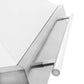 ZLINE 30" Satin Stainless Steel Wall Mount Range Hood with White Matte Shell and Stainless Steel Handle, 8654SNX-WM-30
