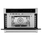 ZLINE Appliance Package - 48 In. Rangetop, Refrigerator with Water and Ice Dispenser, Microwave and Wall Oven in Stainless Steel, 4KPRW-RT48-MWAWS