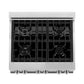 ZLINE Appliance Package - 30" Dual Fuel Range, Refrigerator with Water & Ice Dispenser, Range Hood and Dishwasher