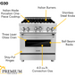 ZLINE Appliance Package - 30 In. Gas Range, Over-the-Range Microwave, Refrigerator, 3KPRW-RGOTRH30