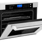 ZLINE 4-Piece Appliance Package - 36 In. Rangetop, Range Hood, Refrigerator, and Wall Oven in Stainless Steel, 4KPR-RTRH36-AWS
