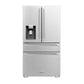 ZLINE Appliance Package - 36" Gas Range, Range Hood, 36" Refrigerator with Water/Ice Dispenser, 24" Microwave Drawer and Dishwasher in Stainless Steel