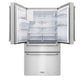 ZLINE Package - 36" Gas Rangetop, Range Hood, Refrigerator with Water and Ice Dispenser, Dishwasher, Wall Oven
