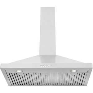 ZLINE 36 In. Alpine Series Ducted Wall Mount Range Hood in Stainless Steel, ALP10WL-36