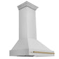 ZLINE Autograph Bronze Package - 36" Rangetop, 36" Range Hood, Dishwasher, Refrigerator with External Water and Ice Dispenser