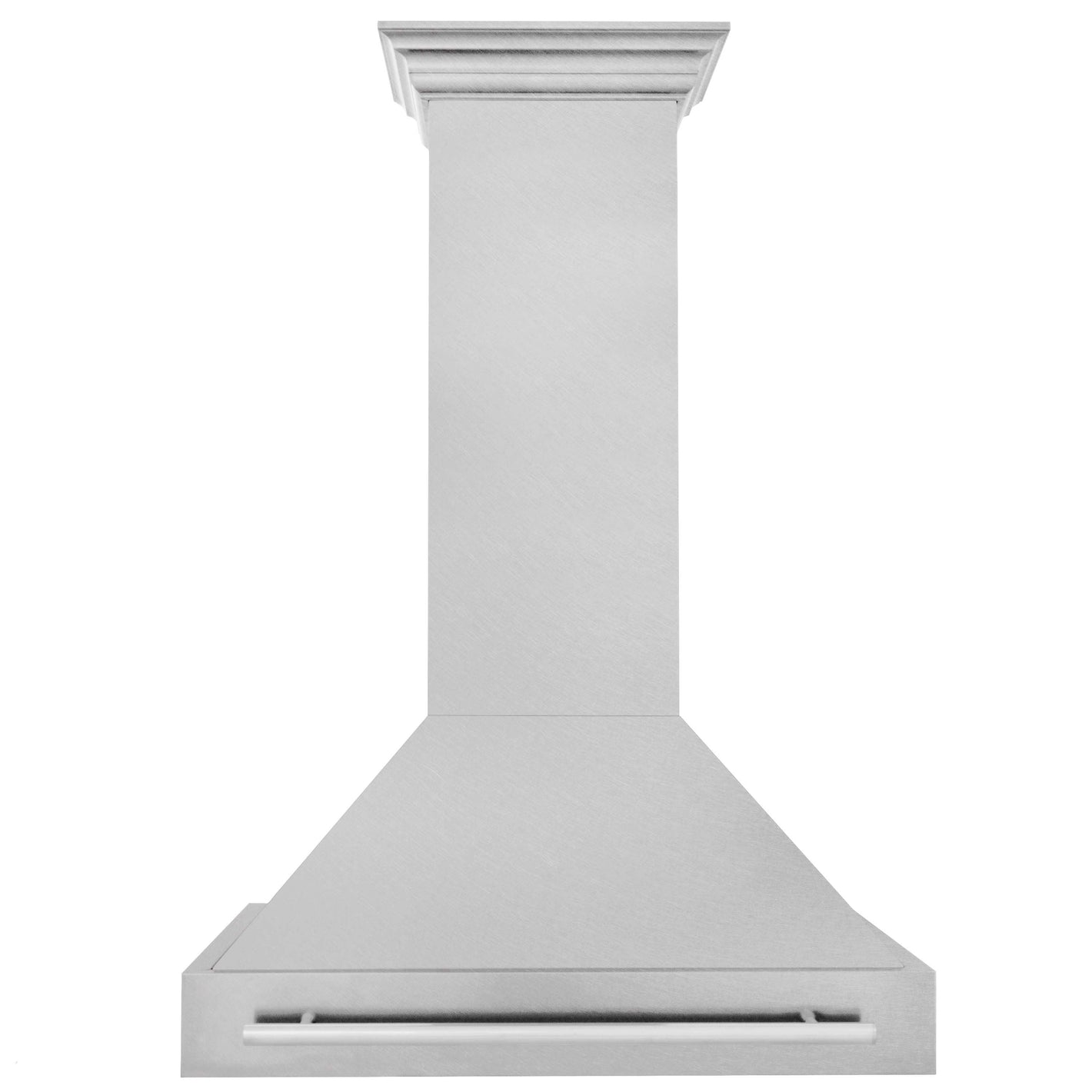 ZLINE 36" Satin Stainless Steel Wall Mount Range Hood with Stainless Steel Handle, 8654SNX-36