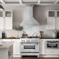 ZLINE 36" Satin Stainless Steel Wall Mount Range Hood with Stainless Steel Handle, 8654SNX-36