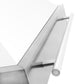 ZLINE 36" Satin Stainless Steel Wall Mount Range Hood with White Matte Shell and Stainless Steel Handle, 8654SNX-WM-36