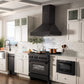 ZLINE 36 in. 700 CFM Black Stainless Steel Wall Mount Range Hood, BS655N-36