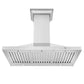 ZLINE 36 in. Convertible Vent Wall Mount Range Hood in Stainless Steel with Crown Molding, KBCRN-36
