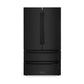 ZLINE Kitchen and Bath Appliance Package - 36 in. Dual Fuel Range, Range Hood, Microwave Drawer, Refrigerator in Black Stainless, 4KPR-RABRH36-MW