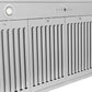 ZLINE Autograph 48" Convertible Satin Stainless Steel Wall Mount Range Hood with White Matte Shell and Matte Black Handle, KB4SNZ-WM48-MB