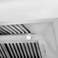 ZLINE 48" Satin Stainless Steel Wall Mount Range Hood with Stainless Steel Handle, 8654SNX-48
