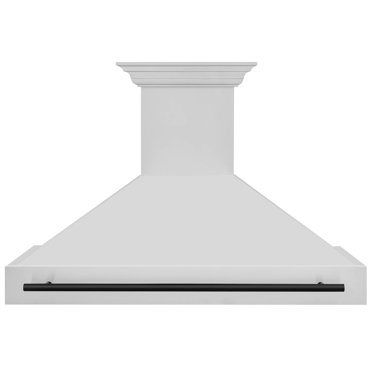 ZLINE 48 Inch Autograph Edition Stainless Steel Range Hood with Matte Black Handle, 8654STZ-48-MB
